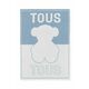 Otroška odeja Tous - modra. Odeja iz kolekcije Tous. Model je izdelan iz bombažnega materiala.