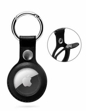 Epico Apple AirTag Leather case Black