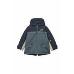 Otroška smučarska jakna Liewood - modra. Otroški Smučarska jakna iz kolekcije Liewood. Podložen model, izdelan iz materiala, ki ščiti pred mrazom, vetrom in snegom.