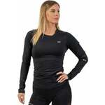 Nebbia Long Sleeve Smart Pocket Sporty Top Black XS Fitnes majica