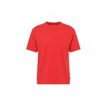 Bombažna kratka majica Levi's rdeča barva - rdeča. Ohlapna kratka majica iz kolekcije Levi's. Model izdelan iz tanke, elastične pletenine.