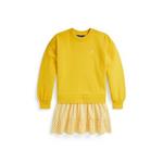 Polo Ralph Lauren Otroška bombažna obleka Polo Ralph Lauren rumena 313A96138002