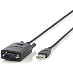 Nedis CCGW60852BK09 USB 2.0 - RS232 kabel 0,9m