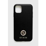 Etui za telefon Guess iPhone 11 / Xr 6.1 črna barva - črna. Etui za telefon iz kolekcije Guess. Model izdelan iz plastike.