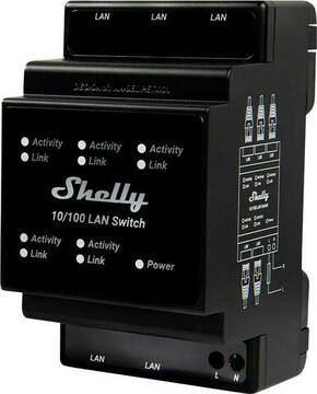 Shelly Rele Switch 5 vrat 10/100 Mbit