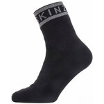 Sealskinz Waterproof Warm Weather Ankle Length Sock With Hydrostop Black/Grey M Kolesarske nogavice