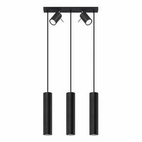 Črna viseča svetilka s kovinskim senčnikom 45x5 cm Etna - Nice Lamps