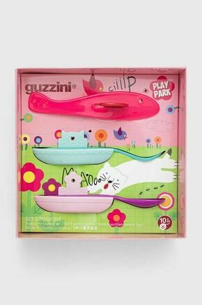 Komplet otroškega jedilnega pribora Guzzini Playpark Bimba 3-pack - pisana. Komplet otroškega jedilnega pribora iz kolekcije Guzzini. Model izdelan iz umetne snovi.