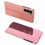 MG Clear View knjižni ovitek za Samsung Galaxy S23 Plus, roza