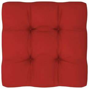 VidaXL Blazina za kavč iz palet rdeča 80x80x10 cm