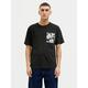 Jack & Jones Majica Split 12272995 Črna Regular Fit