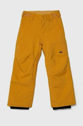 Otroške smučarske hlače Quiksilver ESTATE YTH PT SNPT rumena barva - rumena. Otroške smučarske hlače iz kolekcije Quiksilver. Model izdelan iz materiala