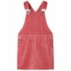 vidaXL Otroška obleka rebrasti žamet roza 116