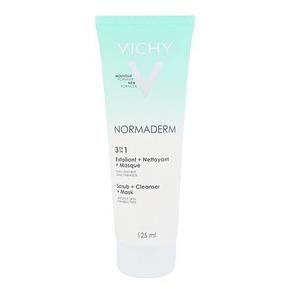 Vichy Normaderm 3in1 Scrub + Cleanser + Mask gel za čiščenje problematične kože 125 ml za ženske