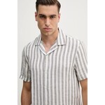 Lanena srajca Michael Kors bela CS5405QHJ0