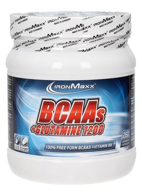 IronMaxx BCAAs + Glutamin 1200 - 260 kapsul