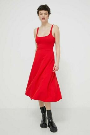Obleka Desigual HARIA rdeča barva