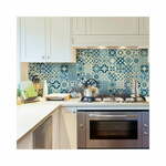 Komplet 60 stenskih nalepk Ambiance Wall Decal Cement Tiles Riana, 15 x 15 cm