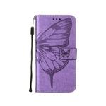Chameleon Apple iPhone 15 Plus - Preklopna torbica (WLGO-Butterfly) - vijolična