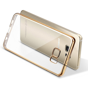 TPU ovitek z barvnim robom za Samsung Galaxy S7 Edge