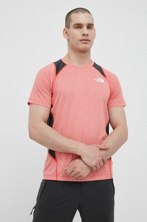 Športna kratka majica The North Face Glacier rdeča barva - rdeča. Športna kratka majica iz kolekcije The North Face. Model izdelan iz materiala