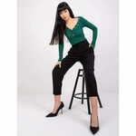 RUE PARIS Ženske hlače z žepi NAOMI black FE-SP-5625.65P_382067 XS