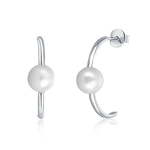 JwL Luxury Pearls Srebrni uhani s pravimi biseri JL0617