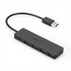 Anker Ultra Slim USB hub, 4 priključki, USB 3.0, črn (A7516016)