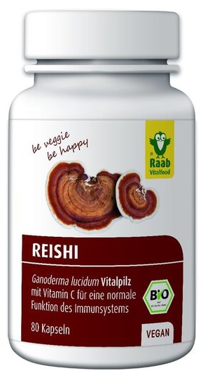 Raab Vitalfood GmbH Bio Reishi - 80 kaps.