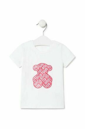 Otroška bombažna kratka majica Tous roza barva - roza. Otroške kratka majica iz kolekcije Tous. Model izdelan iz tanke