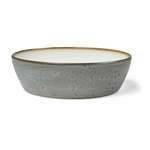 Siva keramična posoda za serviranje z notranjo glazuro kremasto bele barve Bitz Mensa, premer 18 cm