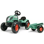 Falk traktor na pedala FARM LANDER 2054L s prikolico - zelen