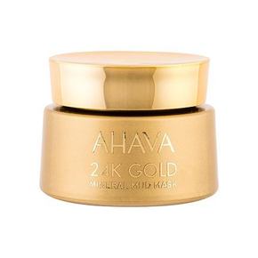 AHAVA 24K Gold Mineral Mud mineralna gladilna maska za obraz 50 ml za ženske