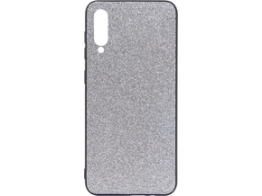 Chameleon Samsung Galaxy A50/A30s/A50s - Gumiran ovitek z bleščicami (PCB) - srebrna