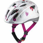 Alpina Sports Ximo otroška kolesarska čelada, belo-roza, 49-54