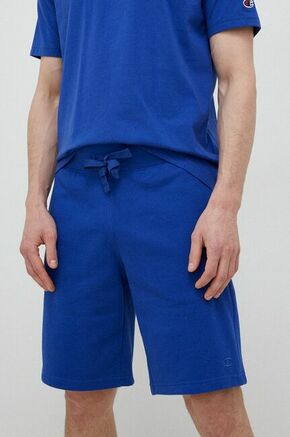 Kratke hlače Champion moški - modra. Kratke hlače iz kolekcije Champion. Model izdelan iz pletenine. Tanek
