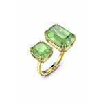 Swarovski Luksuzni odprti prstan z zelenimi kristali Millenia 5619626 (Obseg 52 mm)