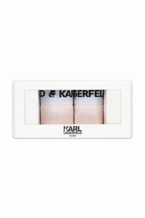 Otroške spodnje hlače Karl Lagerfeld 2-pack roza barva - roza. Otroški Spodnjice iz kolekcije Karl Lagerfeld. Model izdelan iz udobne pletenine. V kompletu sta dva kosa.