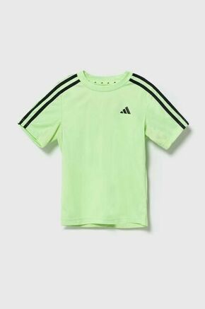 Otroška kratka majica adidas zelena barva - zelena. Otroške lahkotna kratka majica iz kolekcije adidas