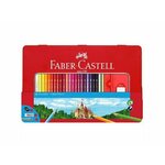 Barvni svinčniki Faber-Castell, 48 barv + 4 dodatki za kovinske škatle