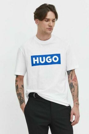 Bombažna kratka majica Hugo Blue moški