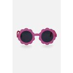 Otroška sončna očala Coccodrillo roza barva - roza. Sončna očala iz kolekcije Coccodrillo. Model z enobarvnimi stekli in okvirji iz plastike. Ima filter UV 400.