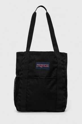 Torbica Jansport črna barva - črna. Velika nakupovalna torbica iz kolekcije Jansport. Model brez zapenjanja