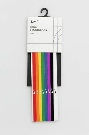 Naglavni trak Nike (8-pack) - pisana. Naglavni trak iz kolekcije Nike. Model izdelan iz prožnega