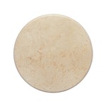 VIDAXL Mizna plošča krem Ø 50x2,5 cm marmor