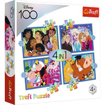 Puzzle 4 v 1 - Happy Disney World / Disney 100