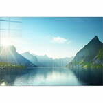 Steklena slika 70x50 cm Fjord – Wallity