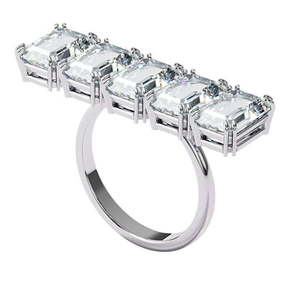 Swarovski Masiven bleščeč prstan s kristali Millenia 5610730 (Obseg 52 mm)