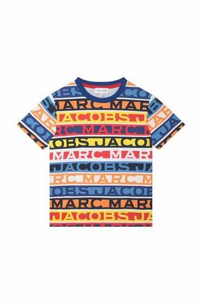 Otroška bombažna kratka majica Marc Jacobs - pisana. Otroški kratka majica iz kolekcije Marc Jacobs. Model izdelan iz udobne pletenine.