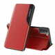 MG Eco Leather View knjižni ovitek za Samsung Galaxy S21 Plus 5G, rdeča